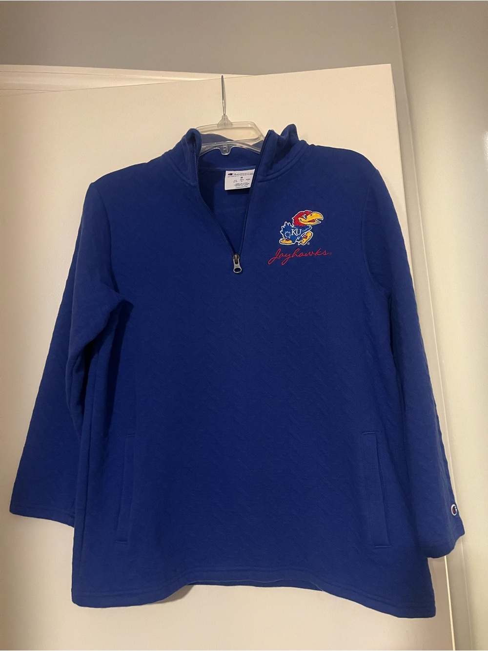 Champion Women’s Royal Blue Kansas Jayhawks 1/4 Zip Pullover